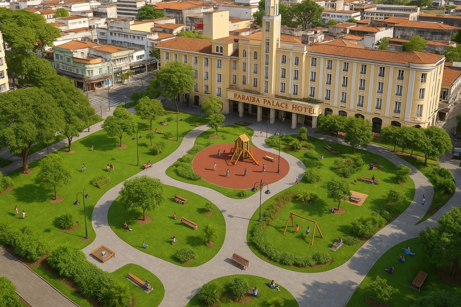 Transformação urbana da Praça Vidal de Negreiros em João Pessoa